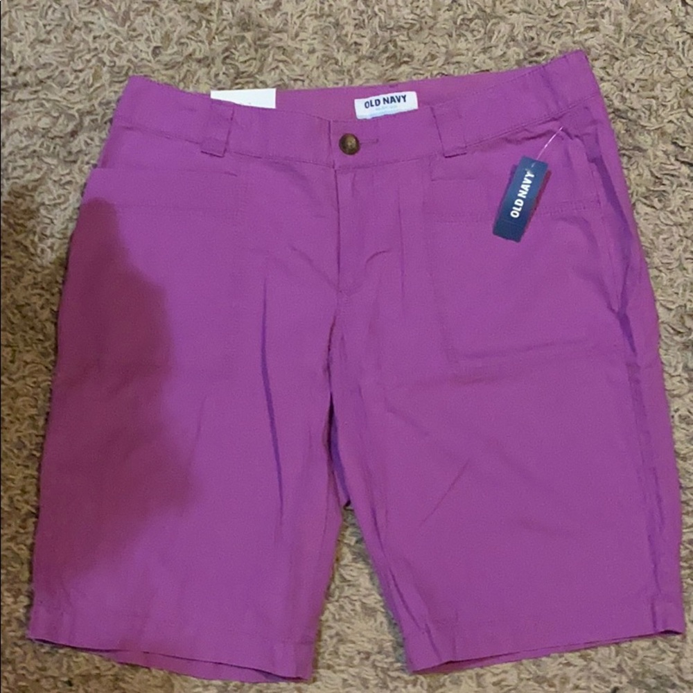 BRAND NEW! Old Navy purple Bermuda shorts